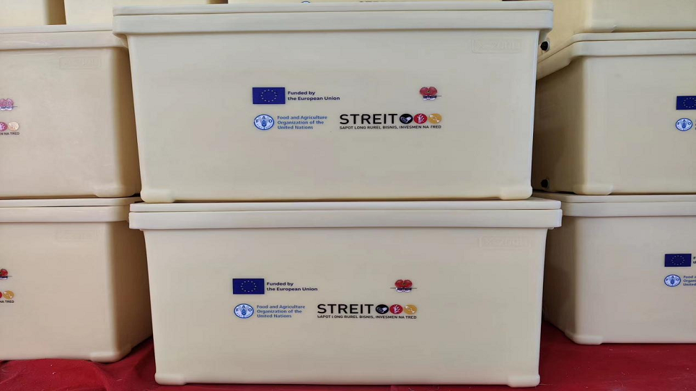 2023 বছর, ওয়ানমা এফএওর সাথে যোগ্য ইনসুলেটেড কনটেইনার সরবরাহ করতে কাজ করে। আমরা একটি টেকসই ফিশারি এবং জলজ চাষ তৈরিতে সহায়তা করার জন্য প্রতিশ্রুতিবদ্ধ